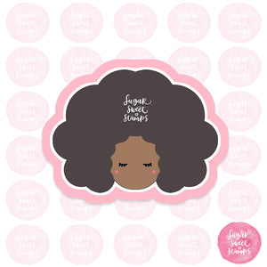 afro hair custom cookie cutter