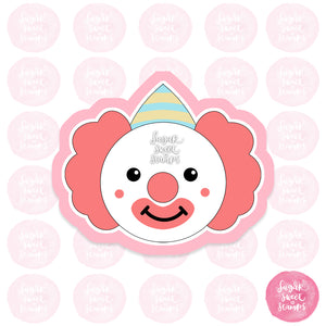 cute clown circus party custom cookie cutters