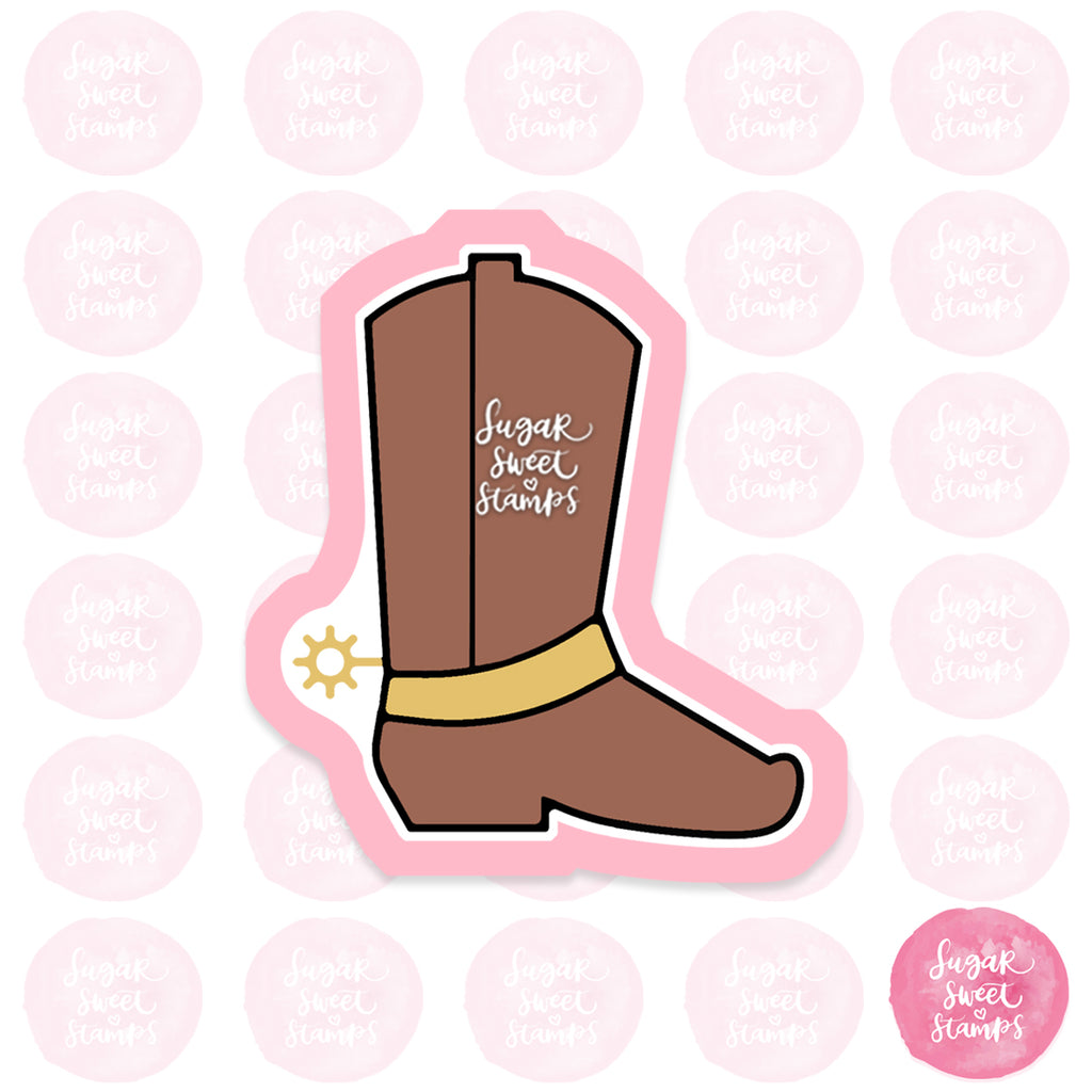 cowboy boots rodeo custom cookie cutter