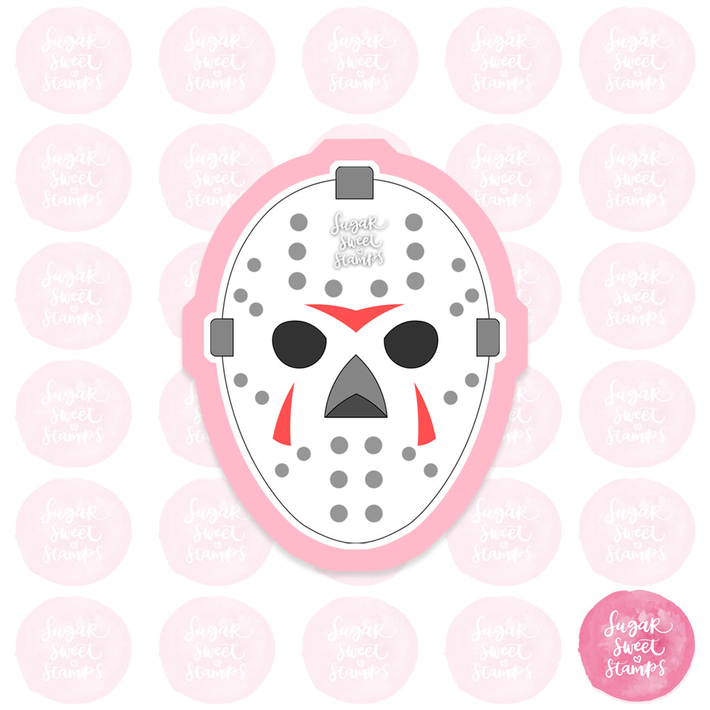 scary hockey mask halloween costume custom cookie cutter