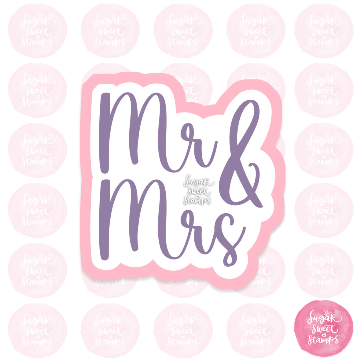 Sugar Sweet Stamps - Wedding Cookie Cutters - Mr & Mrs Cookie Cutter