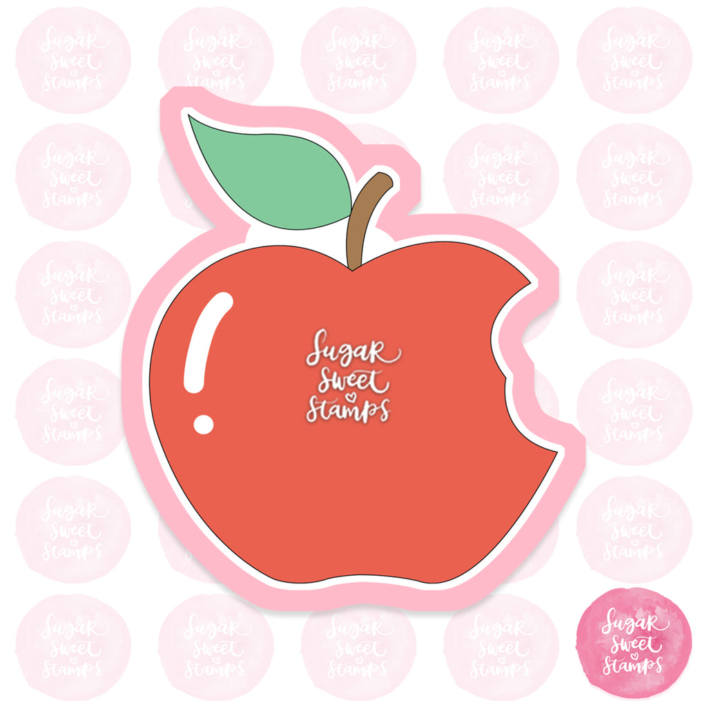 apple fruit food bite custom 3d printed cookie cutter