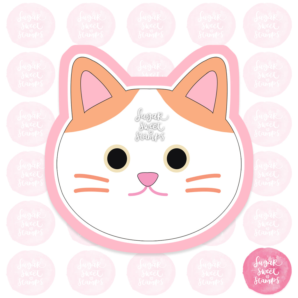 kitten cat cute kawaii pet animal custom 3d printed cookie cutter