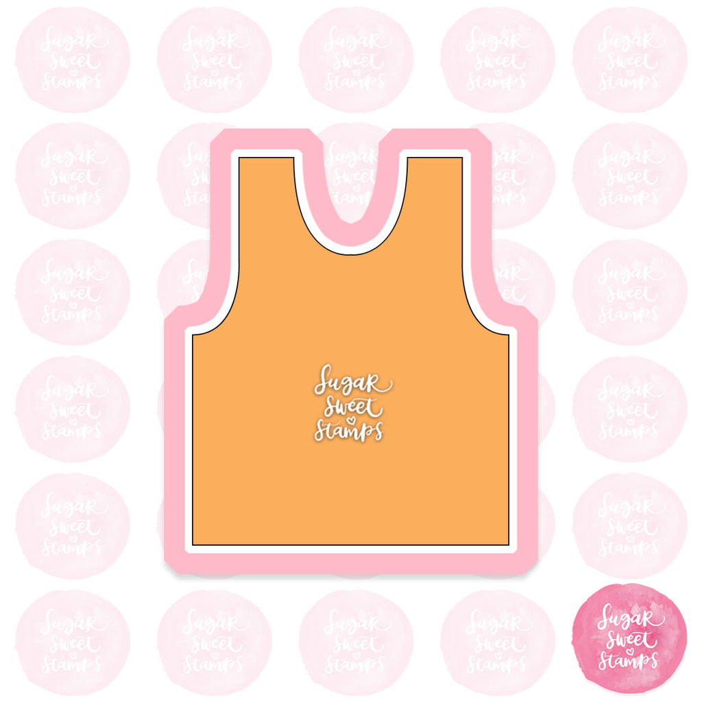 singlet attire clothes shirt tank top custom 3d printed cookie cutter